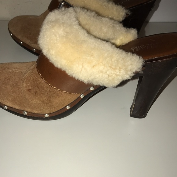 Michael Kors wood booties pre owned size 8 1/2 - Picture 11 of 13